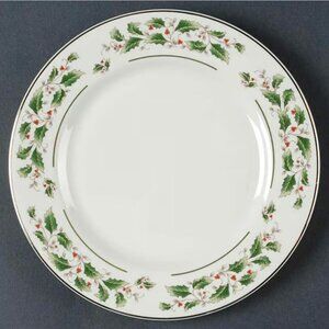 Set of 4 Fine China of Japan FCJ5 Holly Salad Plates